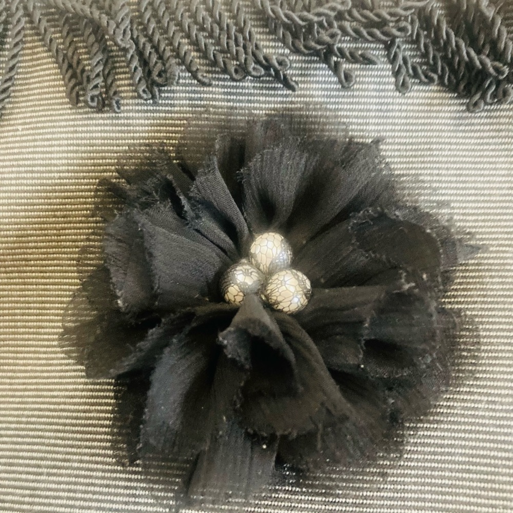 REDUCED AGAIN Black purse/fringe chain, - Picture 9 of 12